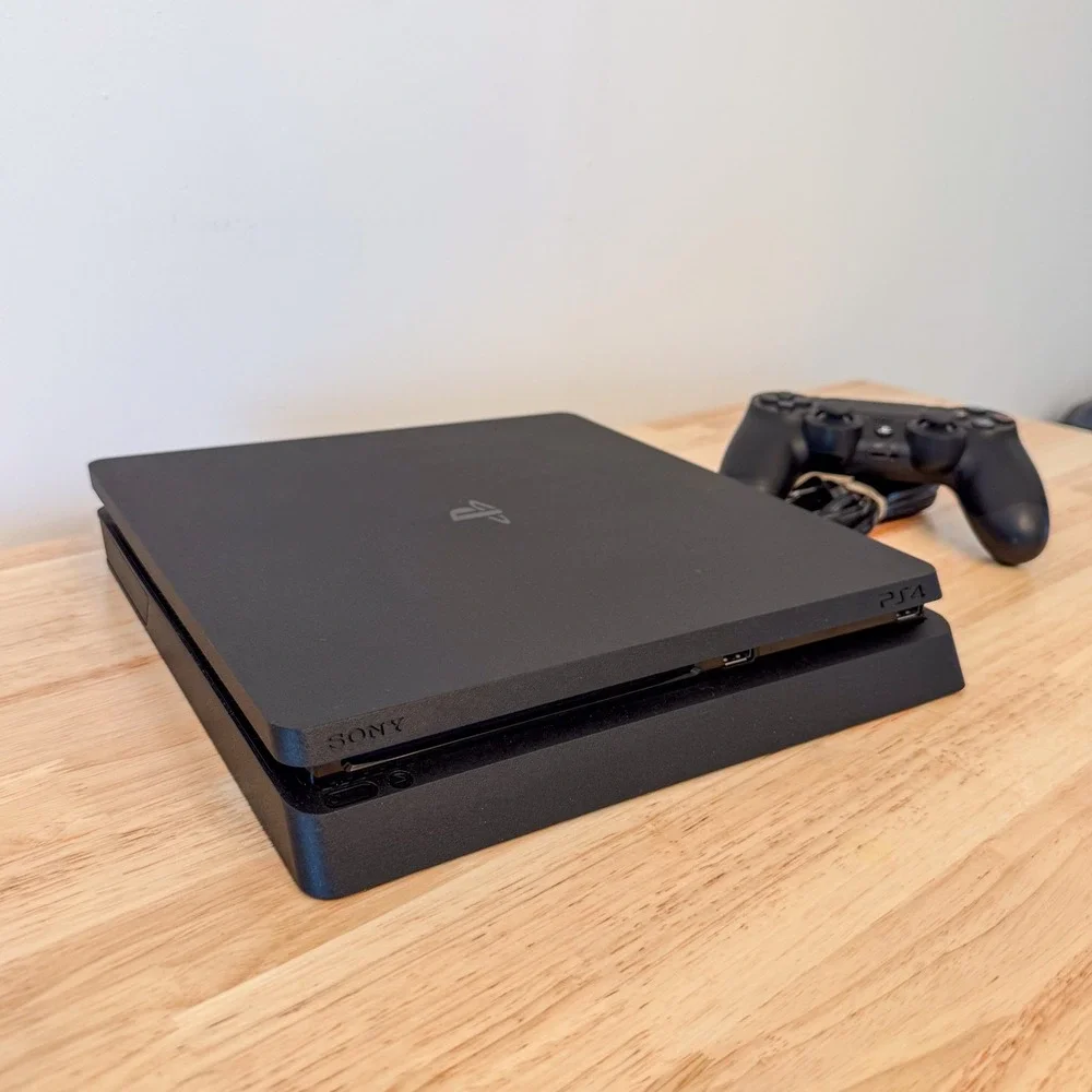Sony PlayStation 4 Slim 1TB Console Black with DualShock 4 Controller